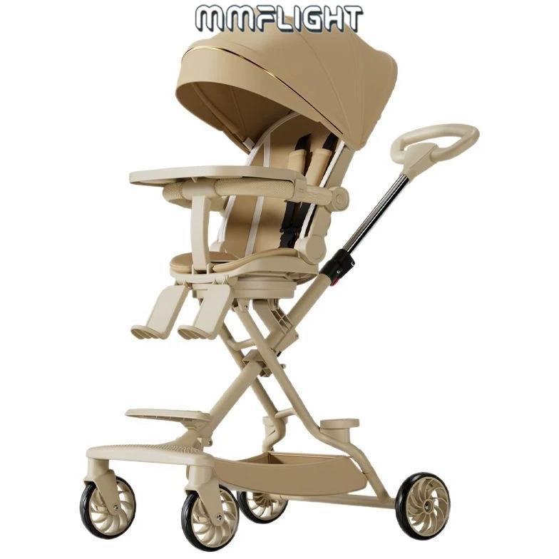 Mmflight Stroller Anak Stroller Bayi Lipat Travelling Kereta Dorong Bayi 2 Arah 0-5 Tahun