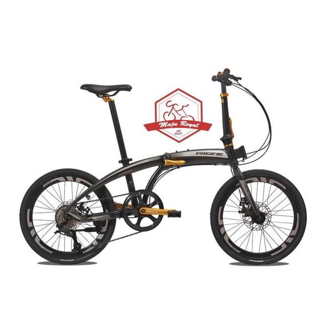 Terlaris Sepeda Lipat Pacific Noris 2.3 22 Inch 8 Speed Alloy Disc 20 New Putih