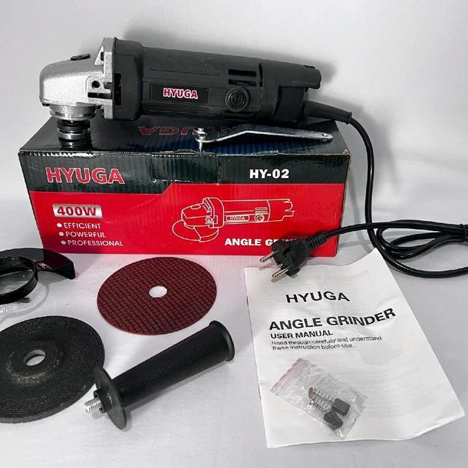 Gerinda Tangan HYUGA By UCHIHA Angle Grinder Mesin Potong Keramik Besi Ori - Low Watt 400W