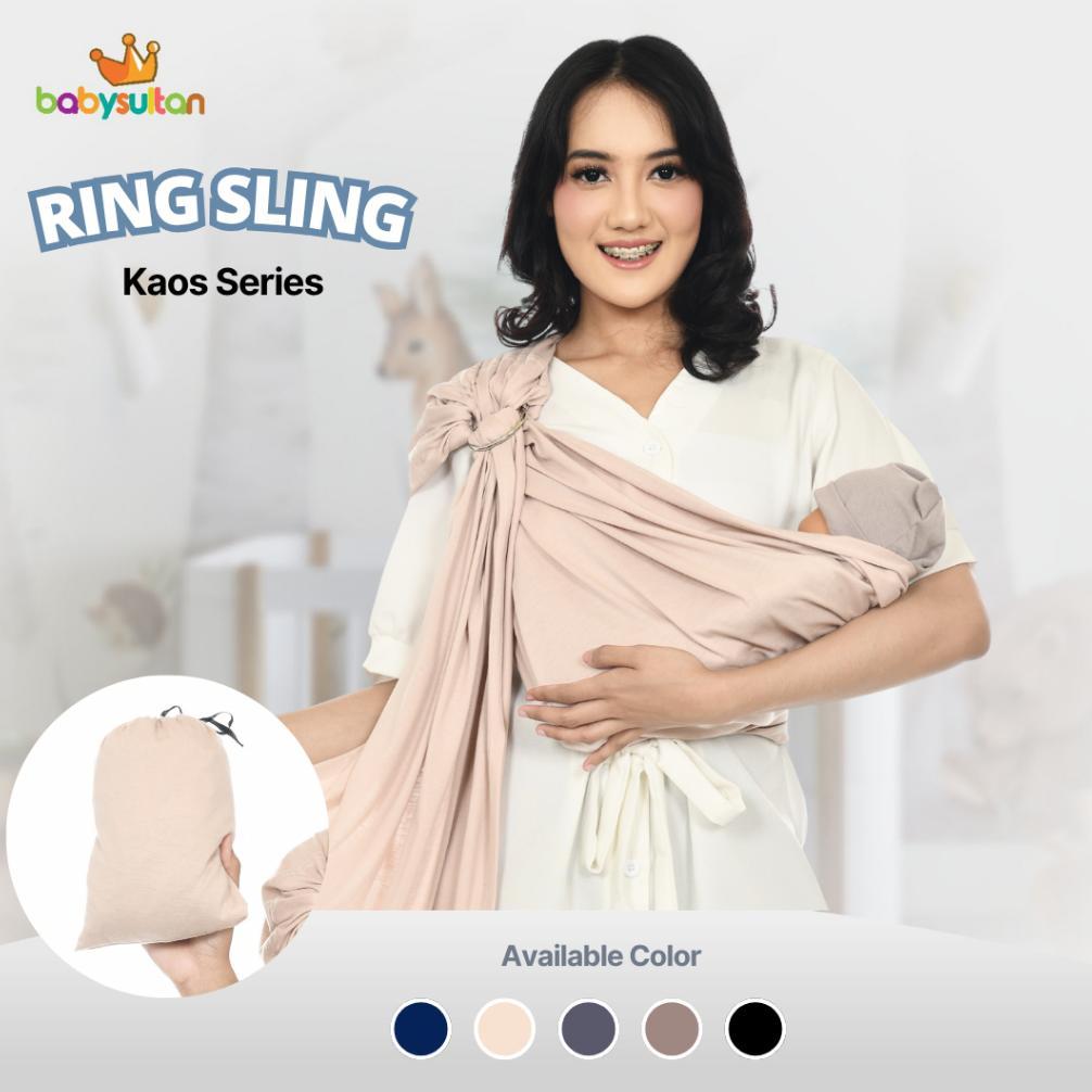 Gendongan Bayi Ring Sling Kaos Free Pouch babysultan