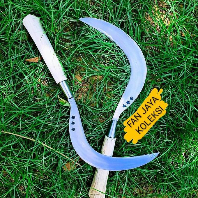 ARIT SABIT BINTANG TIGA SERBAGUNA,RUMPUT,RANTING,DAHAN,TEBU,PADI DLL,SUPER TAJAM ASLI PRODUK MADURA.