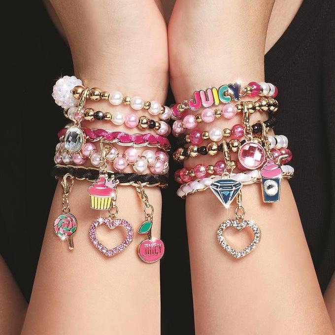 Expert- MAKE IT REAL SET JUICY COUTURE PINK PRECIOUS BRACELET