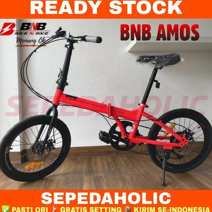 Terlaris Sepeda Lipat 20 Inch Bnb Amos 7 Speed Rem Cakram