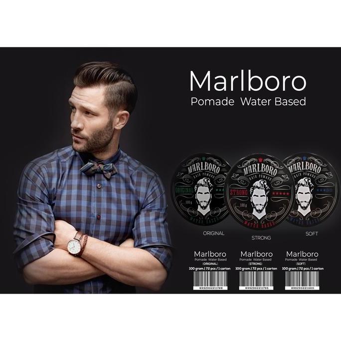Littlehn- Marlboro Pomade Waterbased Hair Pomad 100 Gr Napoleon Minyak Rambut Minyak