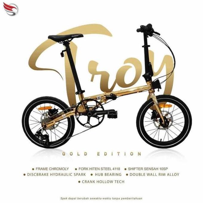 Terlaris Sepeda Lipat Element Troy 10 Speed