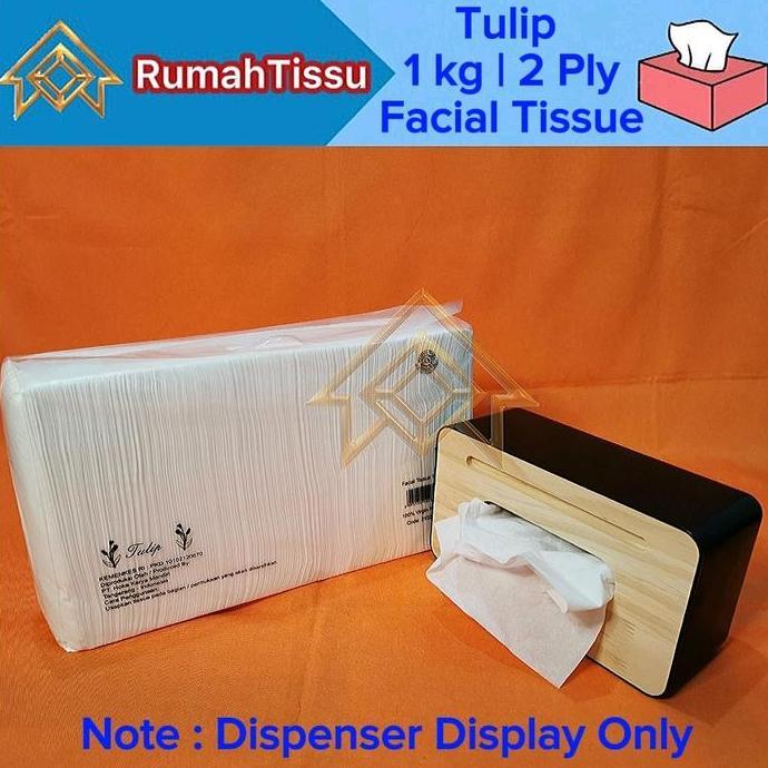 Clrx- Tisu Tulip Facial Tissue 1 Kg 2 Ply Tisu Wajah 1000 Gram 2 Ply Murah Grosir Promo