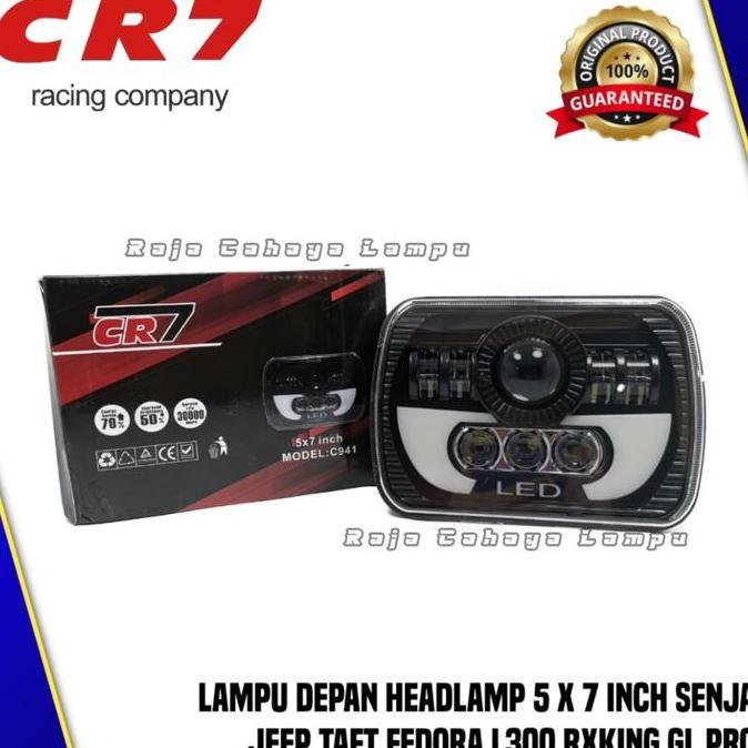 Lampu Depan Headlamp 7 Inch 8 LED Headlamp 5x7 inch LED Kotak L300 Mobil Motor HEMAT