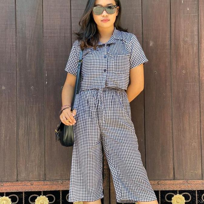 Oneset Crop Sinta / Setelan Crop Rayon Wanita Baju Celana Karet Nyaman regular Size