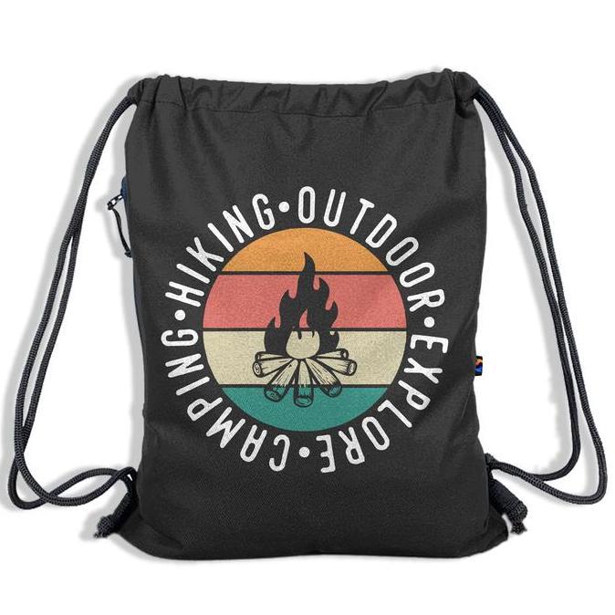 Tas Serut Drawstring Anti Air - Tas ransel Gymsack Uniseks