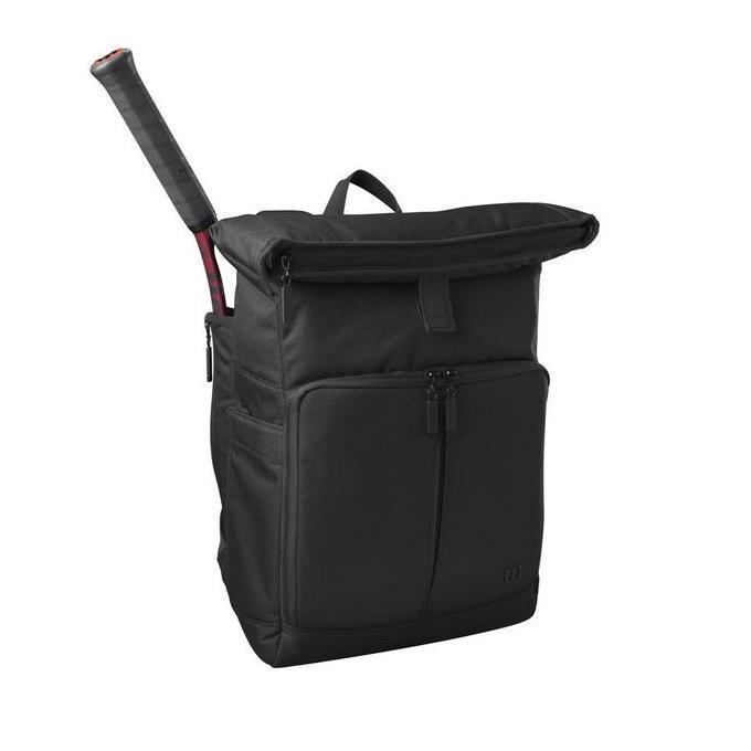 Tas Tenis Wilson Black Backpack 2024 Ransel Tennis Wilson Black Wilson Tennis Bag Black 2024