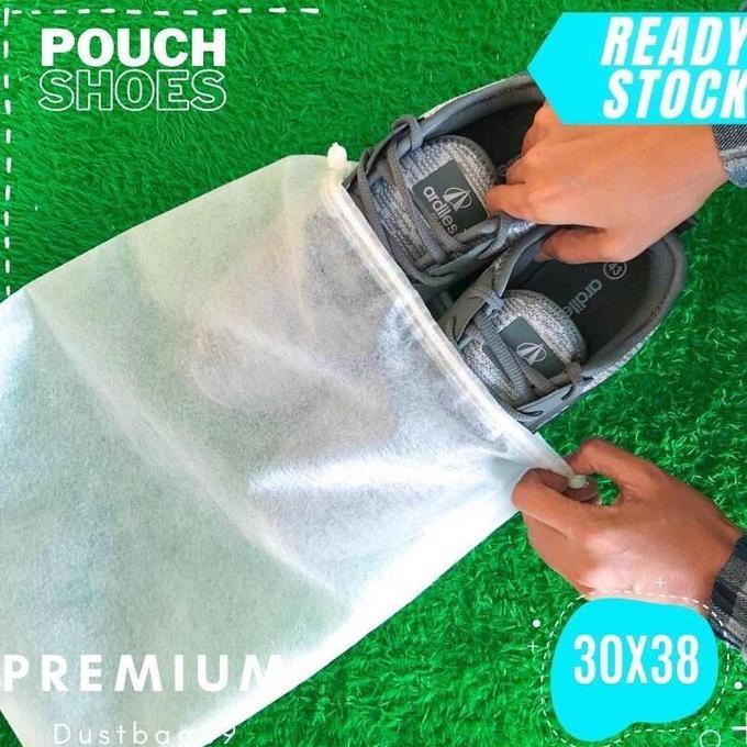 TAS SEPATU SPUNBOND SERUT |FS 30x38  PUTIH 10 pcs