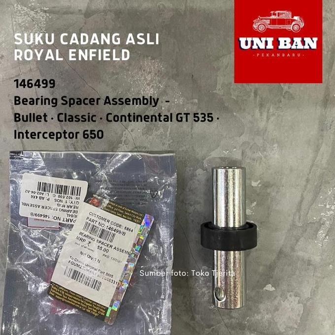 Bearing Spacer Roda Belakang 146499 - Royal Enfield Asli Baru