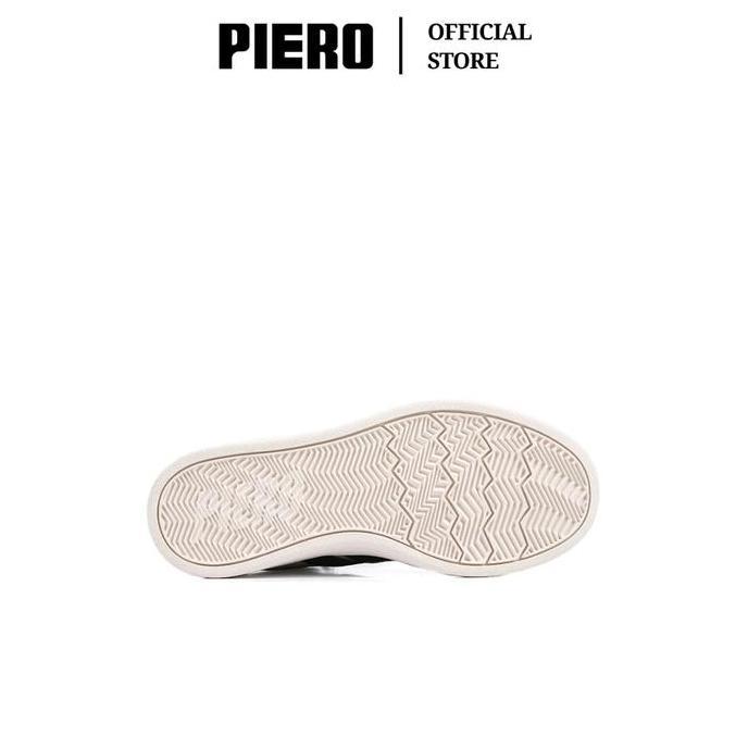 TERMURAH - PIERO SEPATU SNEAKERS COURT DERBY JR GREEN BLACK OFF WHITE PIE1000158