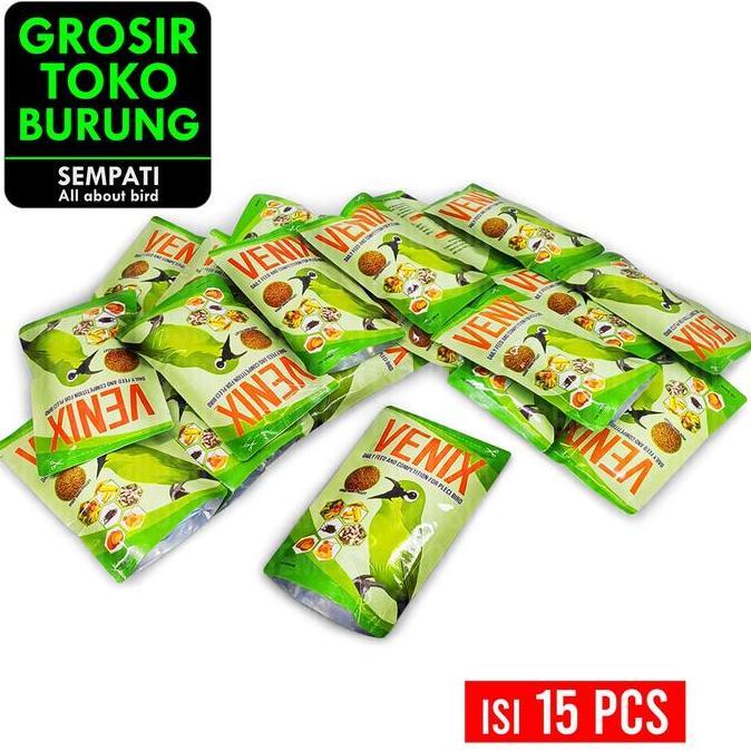 PROMO - SEMPATI GROSIR Venix Pur Pakan Pleci Booster High Protein Dosis Full Ngebren Isi 15 Pcs Voer
