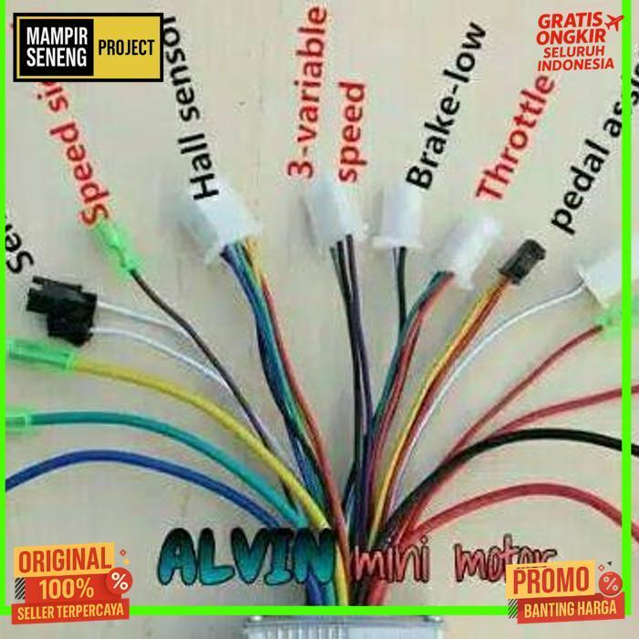 Original Controller Sepeda Listrik 24V 36V 250W Universal Controler Bldc Brushless Kontroler 24Volt 