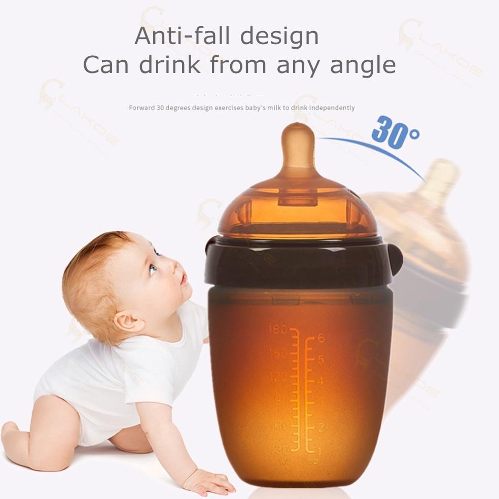 Hot Jcho Botol Susu Bayi Piko Bello/Botol Susu Silikon Bayi/Botol Bayi Coklat Piko Bello