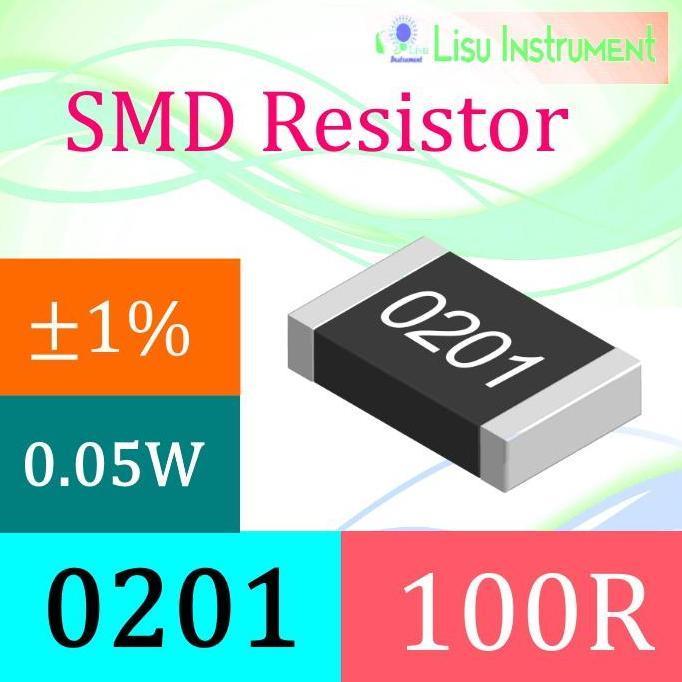 100R 0201 1% THICK FILM RESISTORS SMD CHIP RESISTOR 100