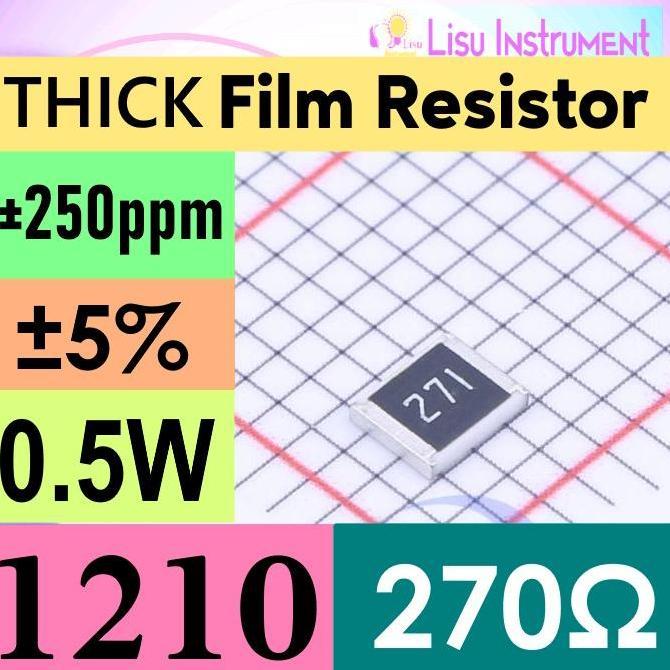 270R 1210 (3225 METRIC) 5% THICK FILM RESISTOR SMD 270 271
