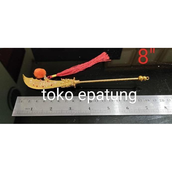 BEBAS ONGKIR - senjata pedang kwan kong kwan kung guan yu 8 inch