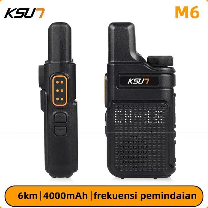 NEW - KSUN X-TFSI WALKE TALKIE M6 Pasangan HT Jarak Jauh 5km MINI Handy Talky