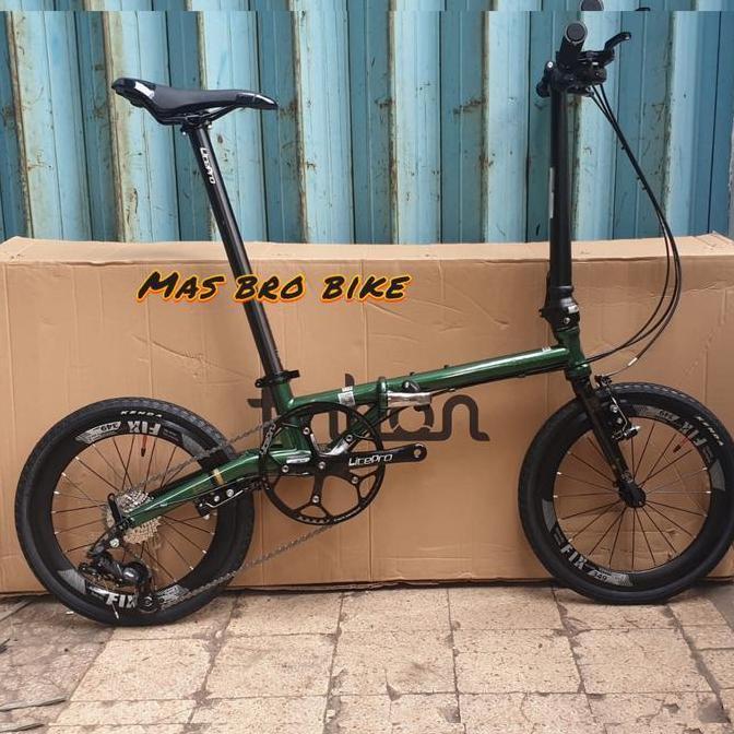 Terlaris Sepeda Lipat Fnhon Gust Vbrake 9 Speed Termurah New Rakit Folding Bike Fnhon