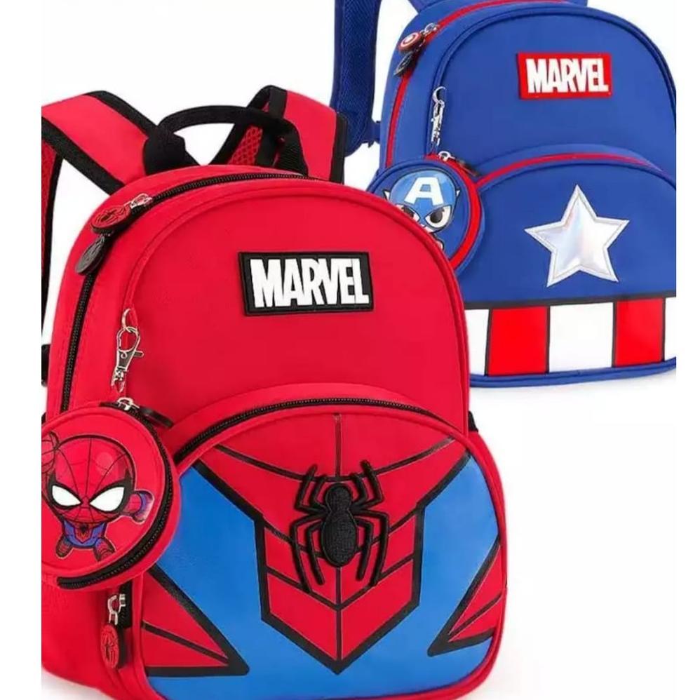 Murah Ggs Marvel Spiderman - Tas Anak Sekolah Tk Sd Marvel Karakter Spiderman Tas Anak Laki-Laki