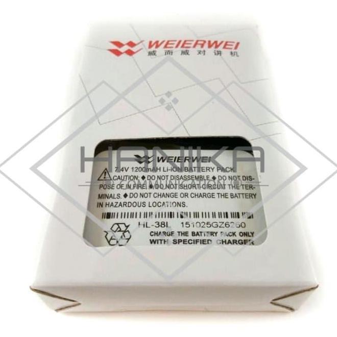 TERBARU - Baterai HT Weierwei VEV3288s Resmi Original