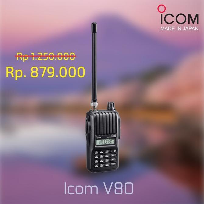 PROMO - Radio Komunikasi HT Walkie Talkie Icom IC V80 Made in Japan Original