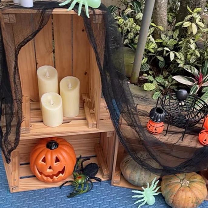 Dekorasi halloween/tirai darah/tirai halloween kain bloody crepe