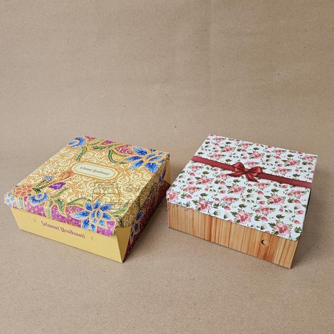 100 pcs / 18x18 / Box Nasi / Kotak Nasi / Dus Nasi / Kotak Hajatan