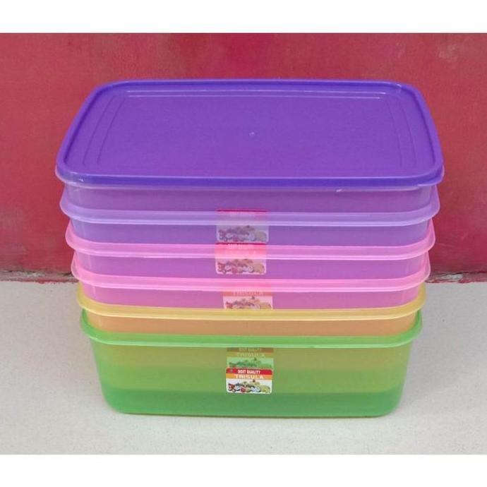 3 pcs Food Box  /Tempat Donat/Tempat sosis,sate/ Kotak Makan 3500 ml ( 3,5 L)