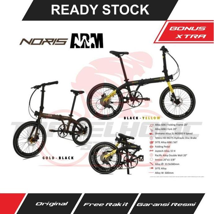 Terlaris Sepeda Lipat Pacific Noris Arm 20" (Folding Bike)