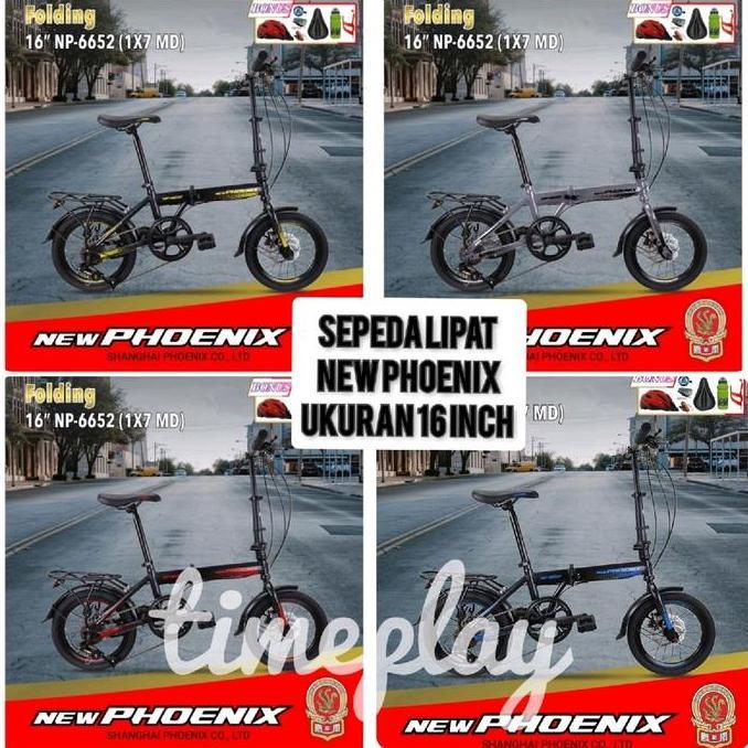 Terlaris New Phoenix Sepeda Lipat New Phoenix Np 6652 7Sp 16 20 Inch