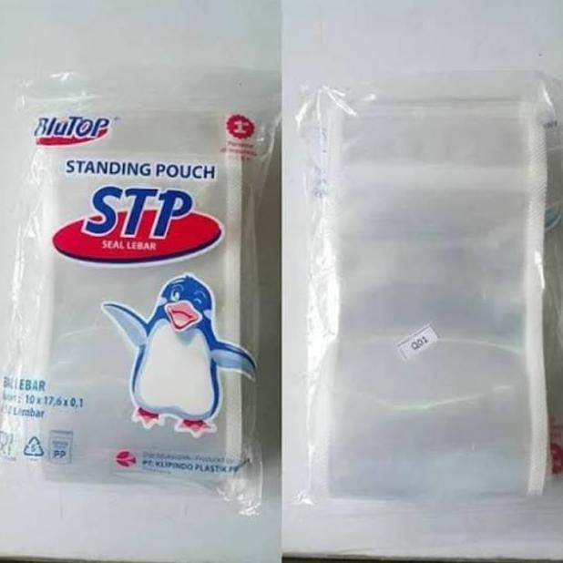 (GROSIR) 5 Pack - Standing Pouch BluTOP 10x17 / Standing Pouch10x17 Double Seal / Plastik Klip Berdi