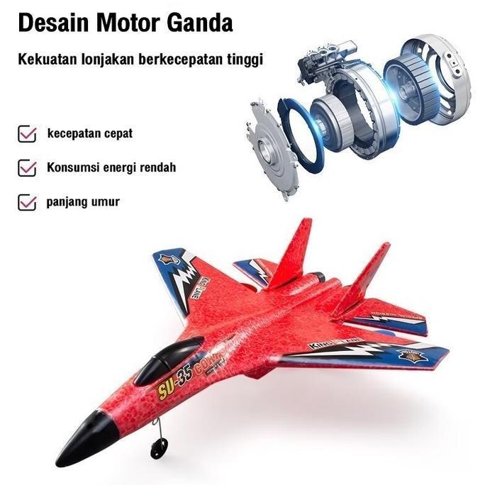 Mainan Pesawat Terbang Remote Control LED Pesawat mainan airplane toy