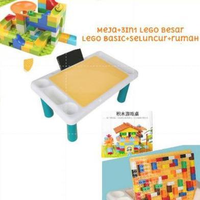 Meja multifungsi + bricks | table meja belajar main pasir