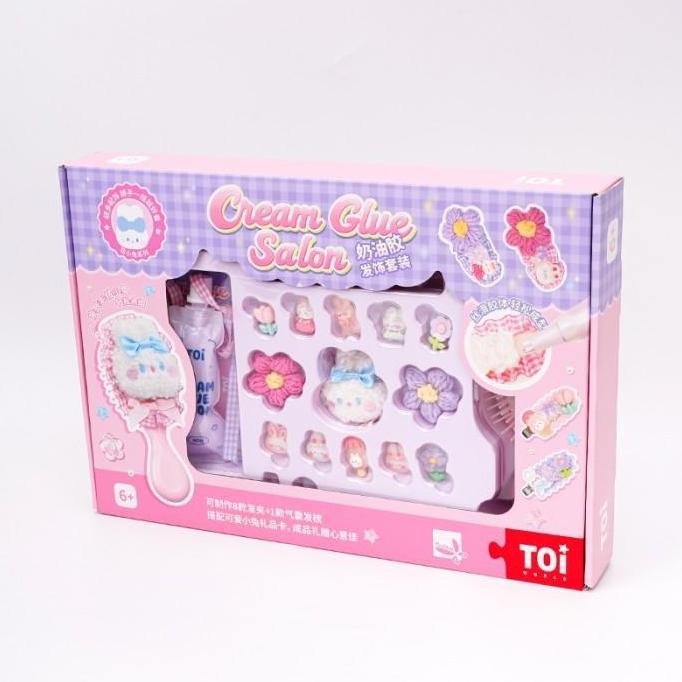 OHSOME Cream Glue Salon Comb DIY Set Mainan Kerajinan Tangan Rakit Sisir Mainan Salon DIY