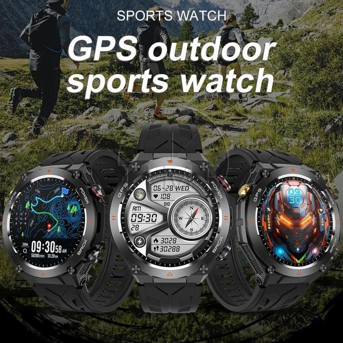 Timever Kc82 |  Built-In Gps | 650 Mah Jam Tangan Pintar | Tahan Air 1Atm | Jam Tangan Militer | Ket