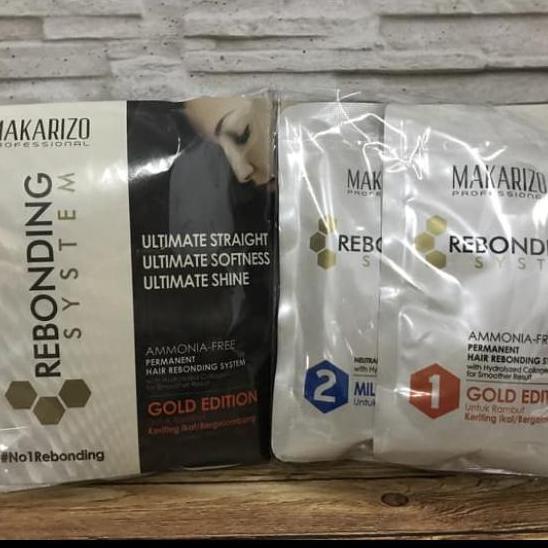 makarizo rebonding system gold edition 125ml