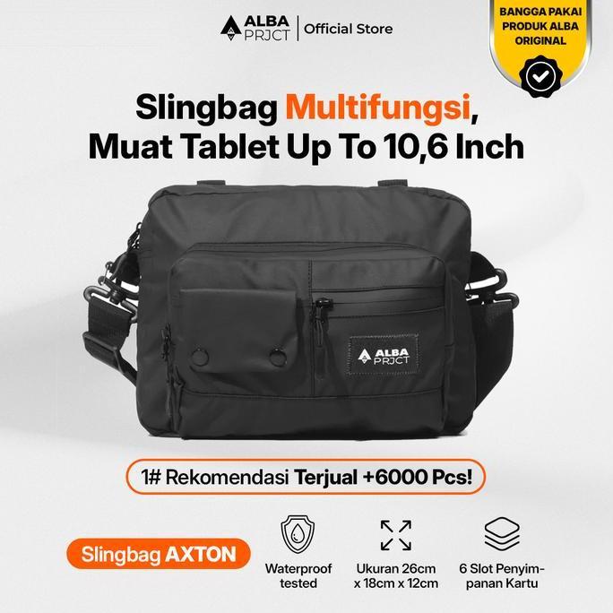 Bag- Alba Project | Slingbag Axton | Tas Selempang Pria Waterproof