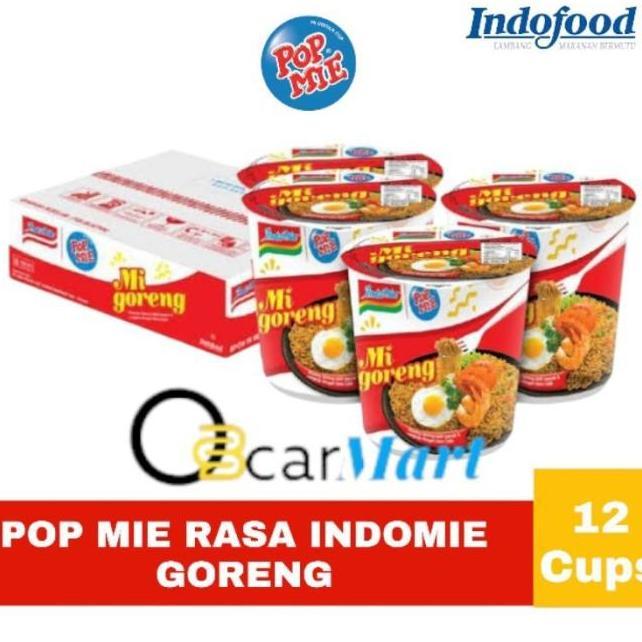 Depo Pop Mie Rasa Indomie Goreng 1 Dus Isi 12 Cups
