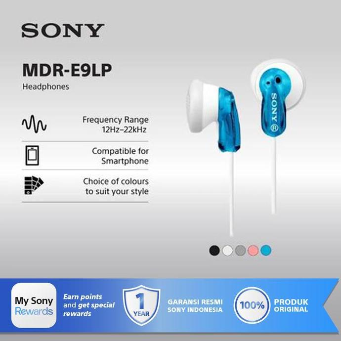 SONY MDR-E9LP Ex Ear Earphone / E9 LP / MDRE9 / E9-LP