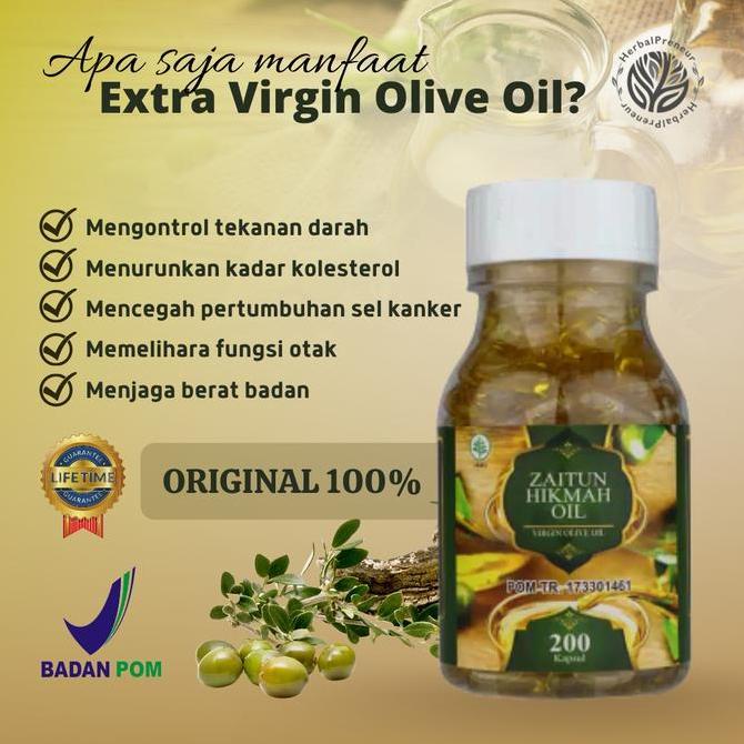 Grl- Minyak Zaitun Extra Virgin Olive Oil Original Zaitun Kapsul Murni Asli