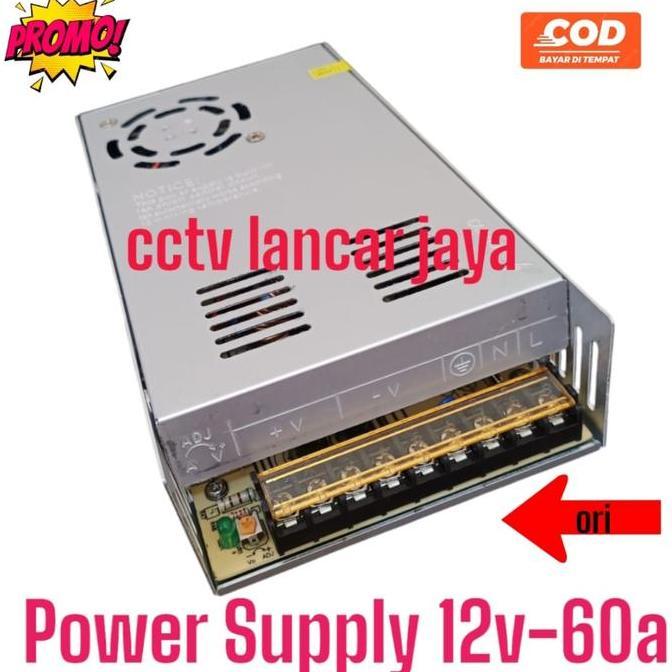 Switching Power Supply PSU 12V 60A High Quality, 12 Volt 60 Ampere Fan