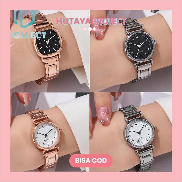 HUTAYAPROJECT JAM TANGAN DIGITAL SKALA KUARSA WANITA FASHION STEEL BAND WATCHES GC27