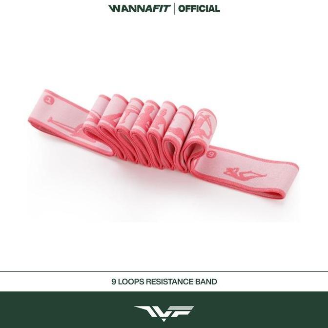 WANNAFIT 9 Loop Resistance Bands | Karet Olahraga Multifungsi | Alat Olahraga Rumah