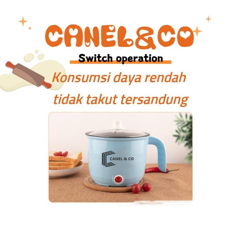 TERMURAH CANEL & CO Panci Listrik Multifungsi 600 Watt / Mini Rice Cooker Lapisan Teflon 1 Liter 2 i