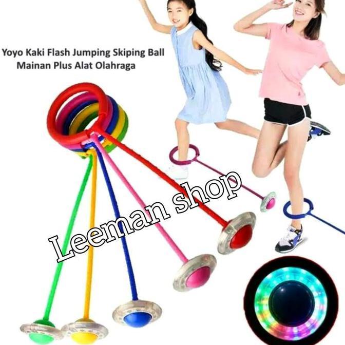 MAINAN YOYO KAKI FLASH JUMPING SKIPING BALL HULAHUP KAKI LAMPU NYALA