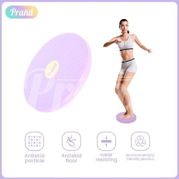 PRANA Magnetic Trimmer Jogging Body Plate Waist Twisting Alat Bakar Lemak-Alat Olahraga Putar Magnet