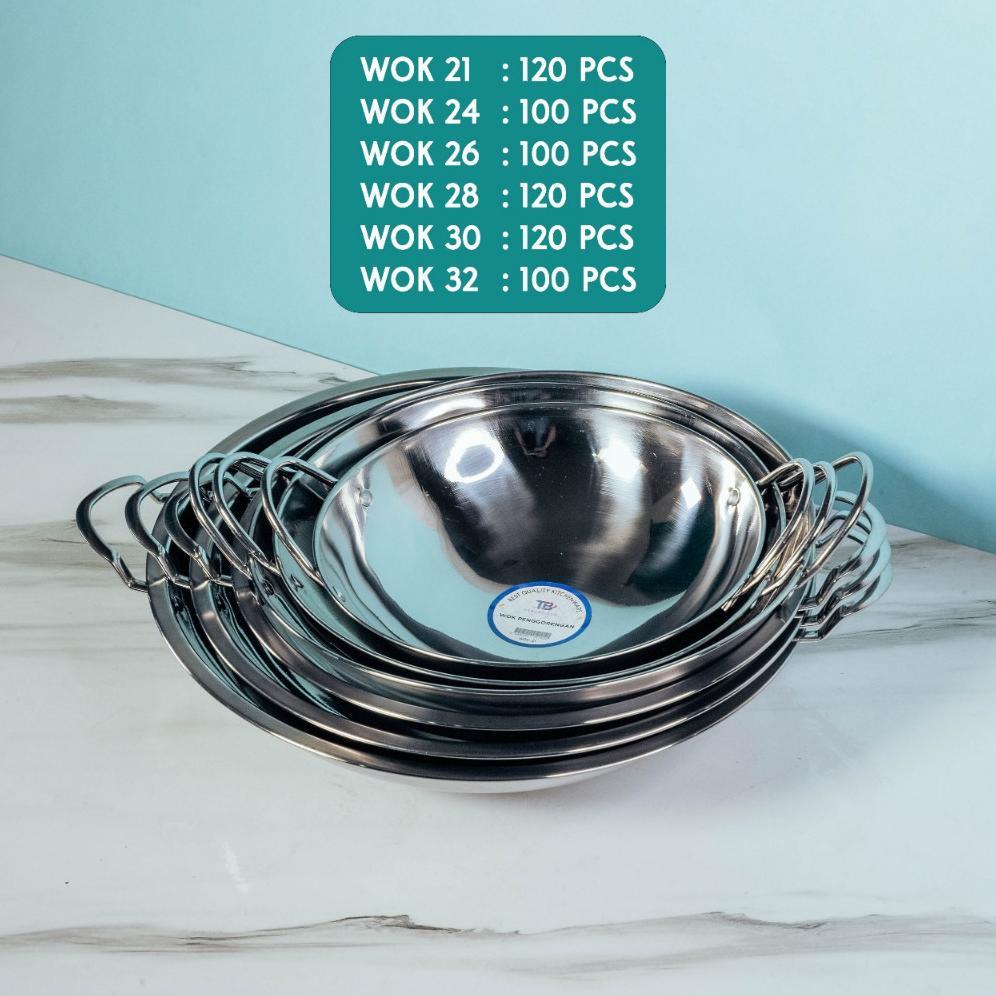 NEW WAJAN MINI STAINLESS STEEL BMW / WAJAN PENGGORENGAN KUALI MINI WOK PAN KATEL BAR STAINLESS STEEL